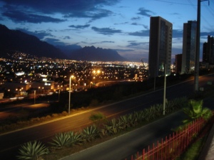 Vista de San Pedro Garza García, desde la oficina. 
